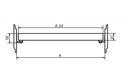 Рамка выдвижная для подвесных элементов, для базы 980, арабика