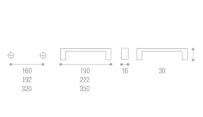 Nomet: Ручка металлическая модерн - C-4495.G6