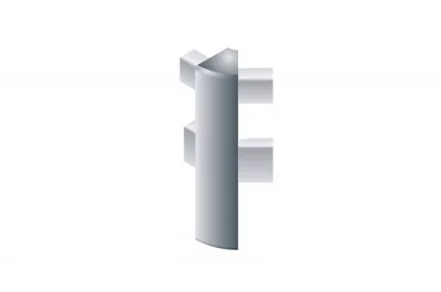 Угол 135" внешний для столешниц Н60, нержавейка