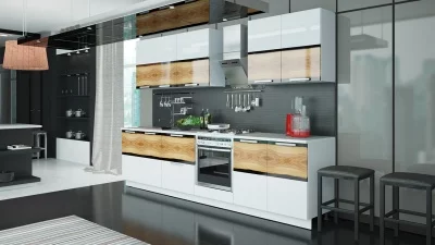 Кухонный гарнитур длиной - 300 см (со шкафом НБ)