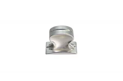 Ручка-кнопка, отделка серебро блестящее