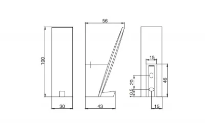 Вешалка, отделка золото