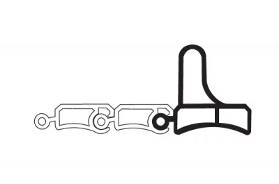 Профиль-ручка, цвет Серый, L=2.32м