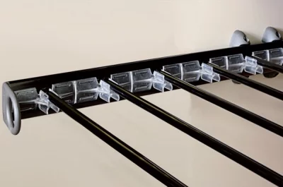 Рамка выдвижная с держателями для брюк, 570-1000мм, отделка коричневая