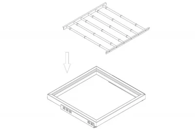 Держатель для брюк, для рамки в базу 530, арабика