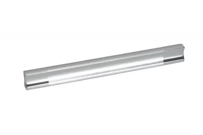 Ручка-скоба 64мм, отделка хром глянец + алюминий