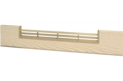 2453 Решётка вентиляционная для цоколя ПВХ H.120, L=600, декапе NEW