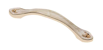 Ручка мебельная ROYAL4 C=96мм, янтарный/золото GTV UZ-ROYAL4-96-03