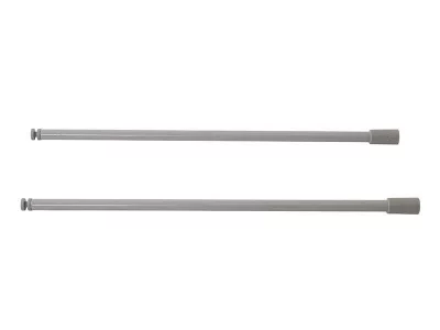 Рейлинг продольный Firmax глубина 350 мм серый, (2 рейлинга + 2 крепления)