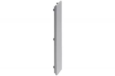 Заглушка торцевая пластик Н150 , серый металлик