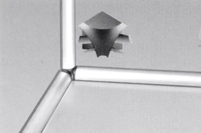 Уголок 90" внутренний для мини-бортика, цвет чёрный