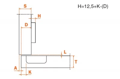 Мини-петля 94" накладная