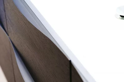 Ручка врезная 396мм, отделка сталь шлифованная