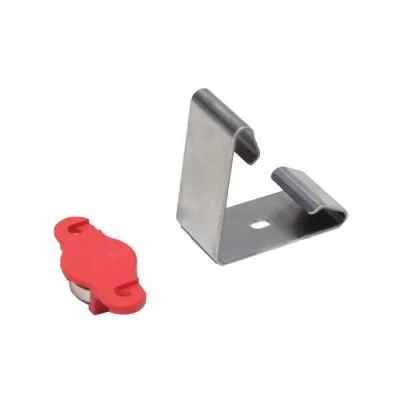 Клипса магнитная с ответной частью для ножки, под цоколь ДСП