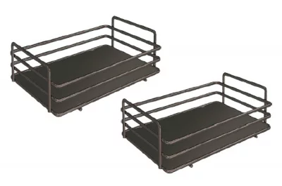 Ellite Комплект из 2-х сеток для колонны в базу 300, отделка титаниум