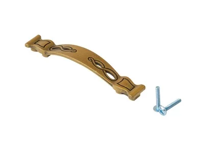 Ручка-скоба 96-128мм FIRMAX, металл, бронза