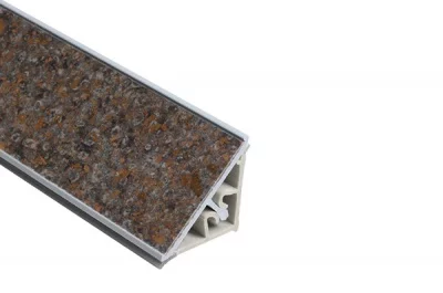 132.Бортик треугольный L=4200, искра оро серая