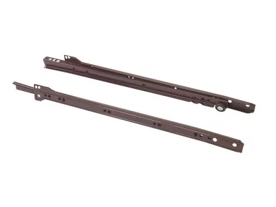 Направляющие роликовые Firmax длина 400 мм, коричневые, RAL8017, (4 части)