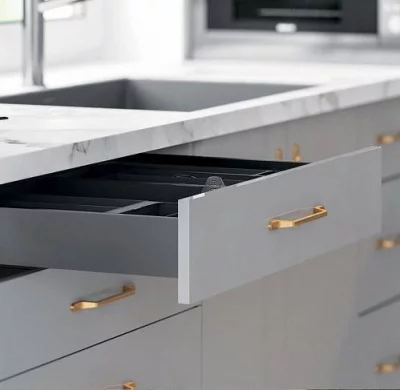 GTV: Ручка FLAVIO L-128, латунь: UZ-FLAVIO-128-16