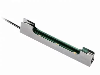 GTV: Клипса металическая осветительная к стеклянным полкам 8мм, DC 12V, 3 SMD LED, теплый белый LD-3SKL-ZBN