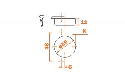 Петля 110&quot; накладная