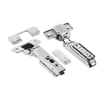 GTV: Петля SOLID PRO накладная самозакрывающаяся, регулировка в 3 плоскостях, прямая планка CLIPON: ZM-DCHCB09-3DBEO