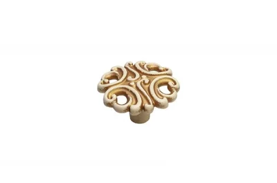 Ручка-кнопка, отделка золото винтаж