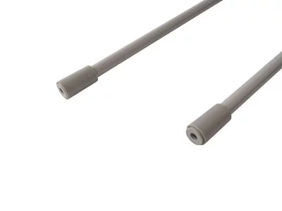 Рейлинг продольный Firmax глубина 500 мм серый, (2 рейлинга + 2 крепления)