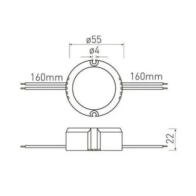 GTV: Блок питания для светодиодов LED, WE: 220V-240; IP 20; 12V; 15W размер 55х22мм LD-ZASPU15W-30N