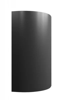 Фасад радиусный выпуклый ALV0025 K32 R240 H956 антрацит (Antracita) глянец