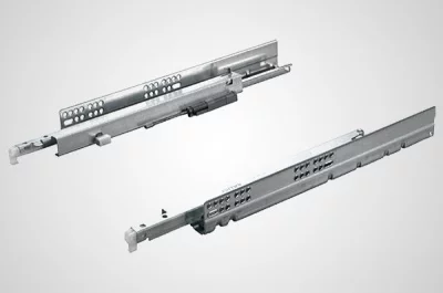 6558/450 Unica Комплект направляющих L=450мм полного выдвижения с доводчиком и защёлкой