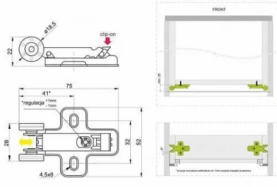 GTV: Стабилизатор для направляющих Modern Slide Push To Open GTV PB-D-P2OSTAB GTV: Стабилизатор для направляющих Modern Slide Push To Open GTV PB-D-P2OSTAB