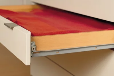 208/45.6 Комплект роликовых направляющих L=450мм с регулировкой, серый металлик