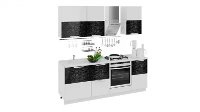 Кухонный гарнитур длиной - 210 см (со шкафом НБ)