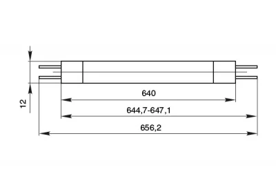 Лампа люминесцентная 24W, 2700K