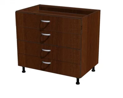 Корпус напольного шкафа, 4 ящика 900*560*720