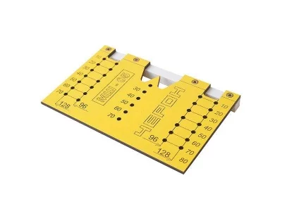 Шаблон для разметки отверстий под мебельные ручки-кнопки и ручки-скобы (96мм и 128мм), МШ-05 Шаблон для разметки отверстий под мебельные ручки-кнопки и ручки-скобы (96мм и 128мм), МШ-05