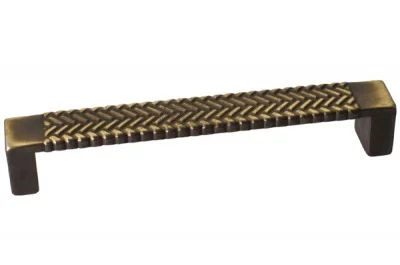 Ручка-скоба 128мм, отделка бронза