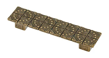 Ручка мебельная AZTEK C=128 мм, старое золото GTV UZ-AZ-128-04