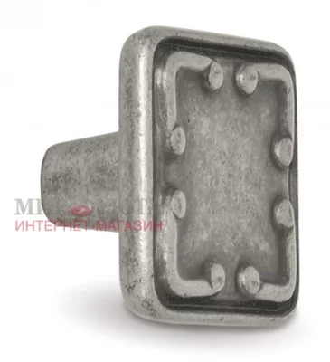 Ручка-кнопка серебро состаренное: WPO.669.000.00E8