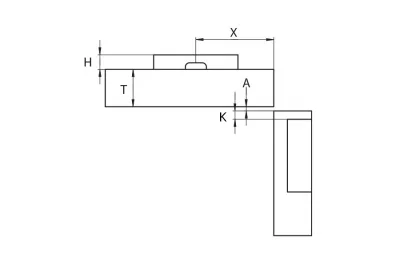Петля 135 для угловых решений, 48мм, Slide-on, отделка никель