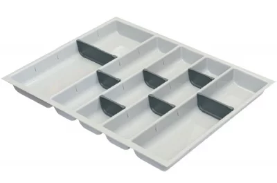 Composit 45 Ёмкость для столовых приборов в базу 600, цвет светло-серый/темно-серый (глянцевый)