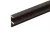 Профиль кромочный под пропил для 19мм, L=3000мм, отделка бронза