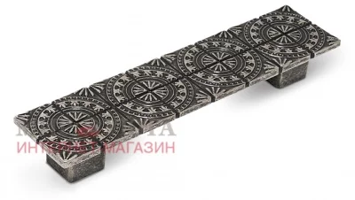 SPARTA Ручка-скоба 128мм серебро состаренное: C-3264.G35