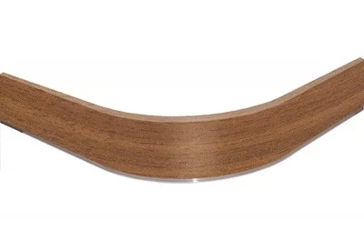 1330 Закругление для цоколя ПВХ Н.150, орех рустикальный