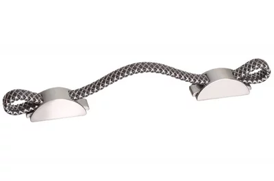 Ручка-скоба 96/128мм, отделка мокко + сталь нержавеющая