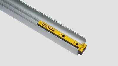 Черон: Мебельный кондуктор для сверления отверстий в алюминиевых ручках дверей купе, МК-07