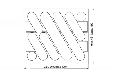 Ёмкость в базу 600 для столовых приборов, цвет белый RAL9010