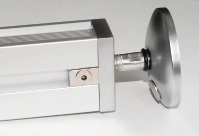 ITKT: Крепление пол/потолок с фиксирующим винтом, серебро