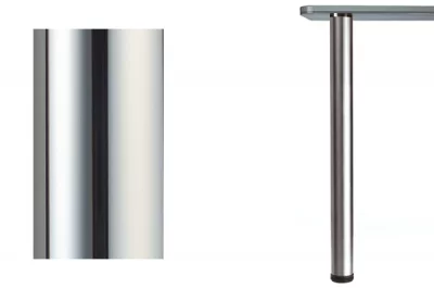 615 Crystal Комплект ног d.60мм Н720 для стеклянного стола, хром глянец (4 ноги + 4 базы)